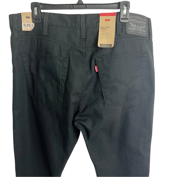 Levi’s 512 Slim Taper Men’s Jeans Sz W38/L32 Color Black Pockets Eco Ease $69.50 - Picture 4 of 14